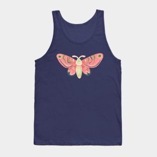 Cute Pink Moth Tank Top